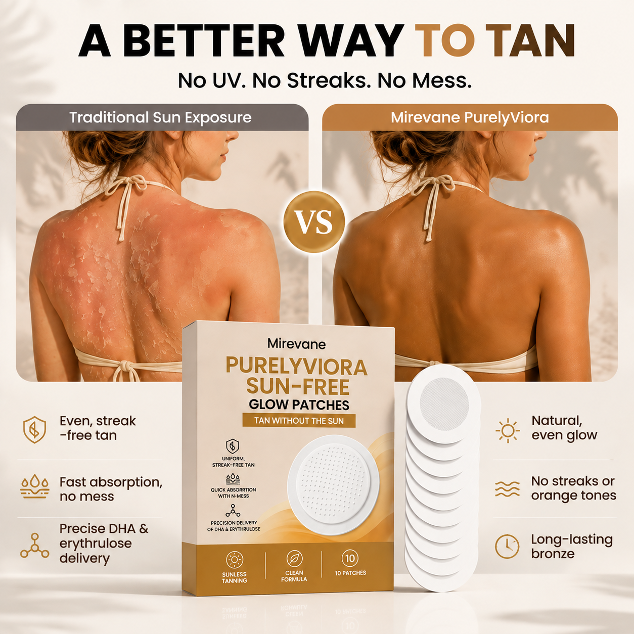Mirevane PurelyViora Sun-Free Glow Patches