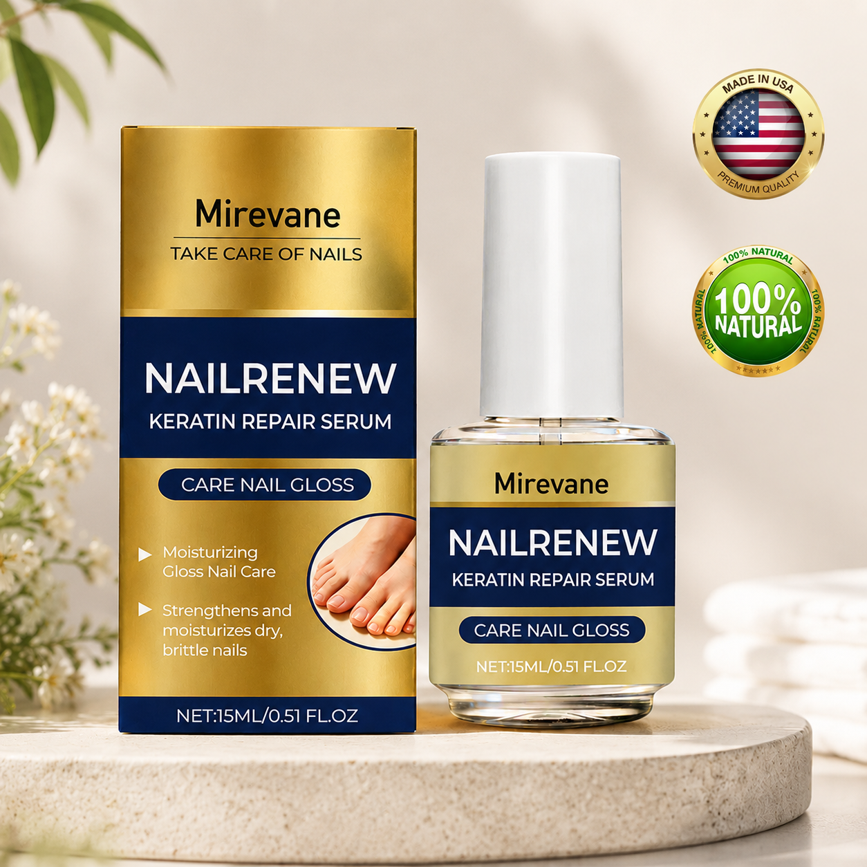 Mirevane NailRenew Keratin Repair Serum