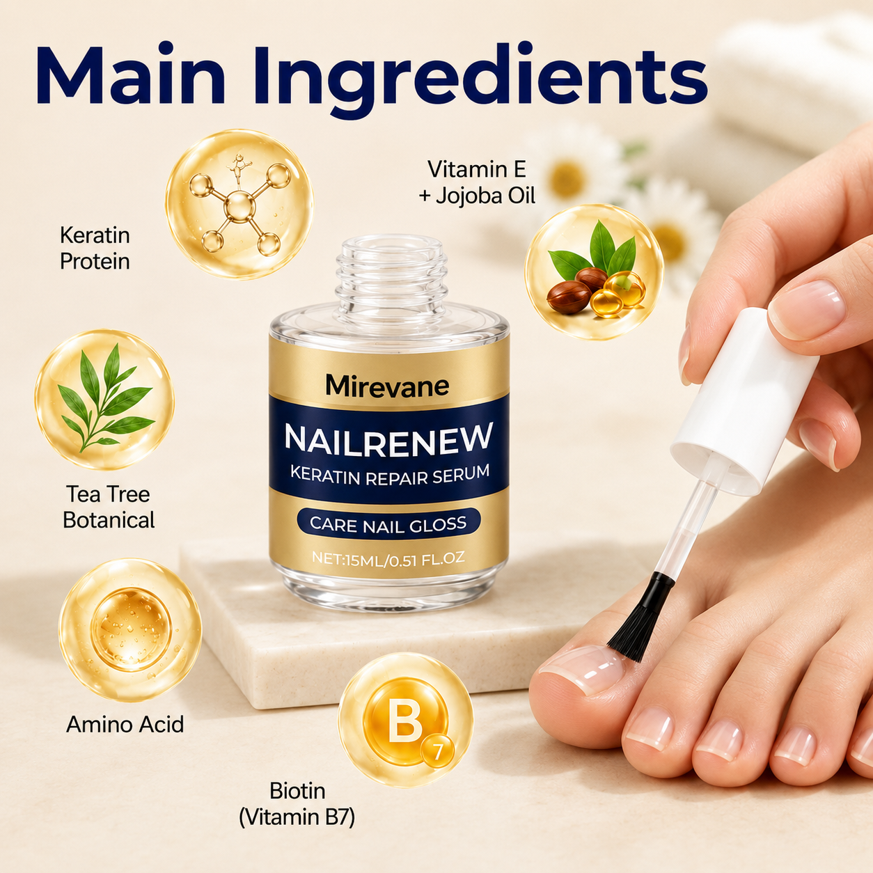 Mirevane NailRenew Keratin Repair Serum